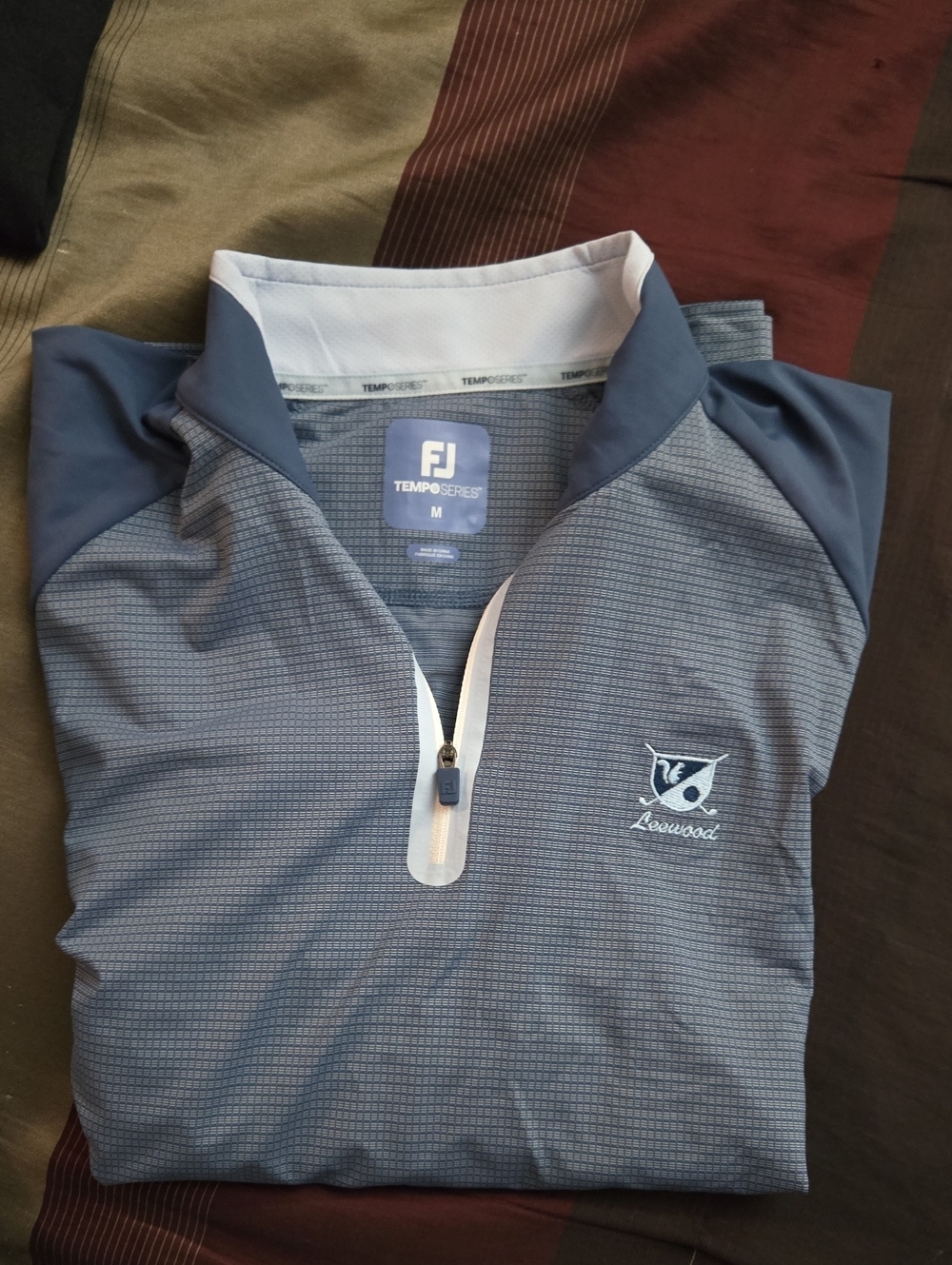 FootJoy Grey TempoSeries Men’s Quarter-Zip Golf Pullover
